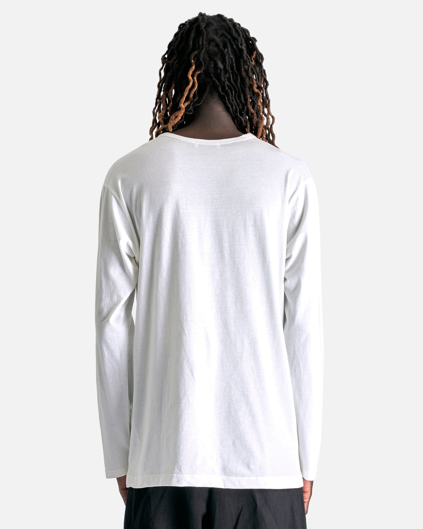 Yohji Yamamoto Pour Homme Men's T-Shirts PT Long Sleeve in Off-White