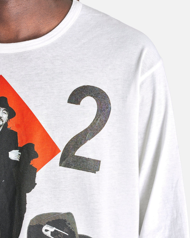 Yohji Yamamoto Pour Homme Men's T-Shirts PT Long Sleeve in Off-White