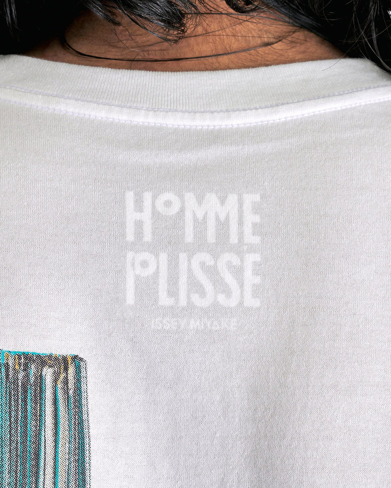 Homme Plissé Issey Miyake Men's T-Shirts RB T-Shirt in Pink/Gray