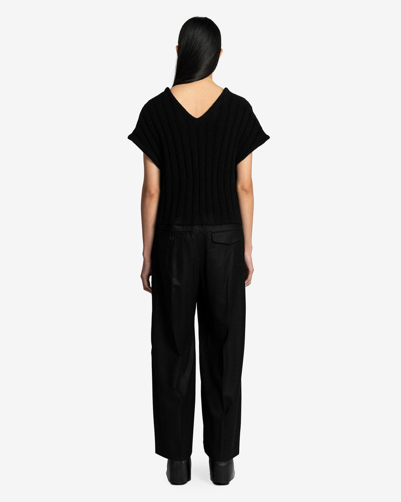 UNDERCOVER Women Tops Rib Knit Paneled One-Piece in Black