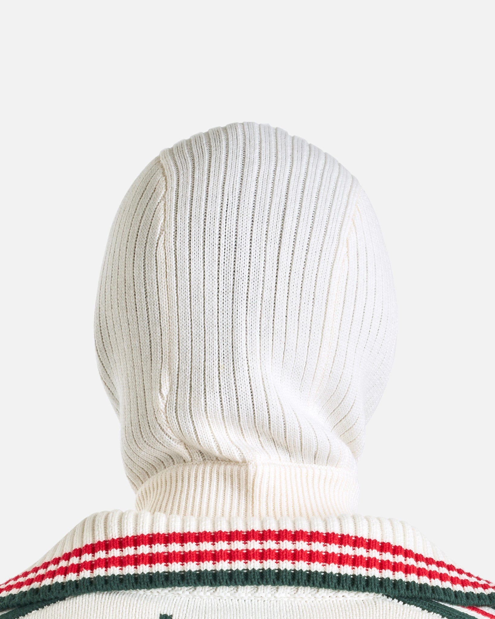 Casablanca Men's Hats O/S Ribbed Zip Balaclava in White