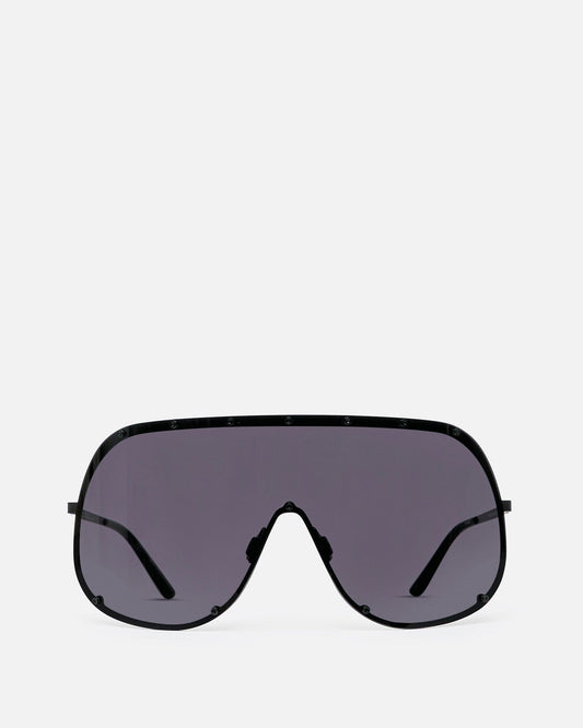 Rick Owens Eyewear OS Shield Sunglasses in Black