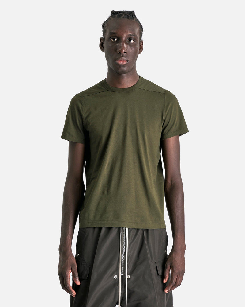 Rick Owens Men's T-Shirts Short Level T in Forest