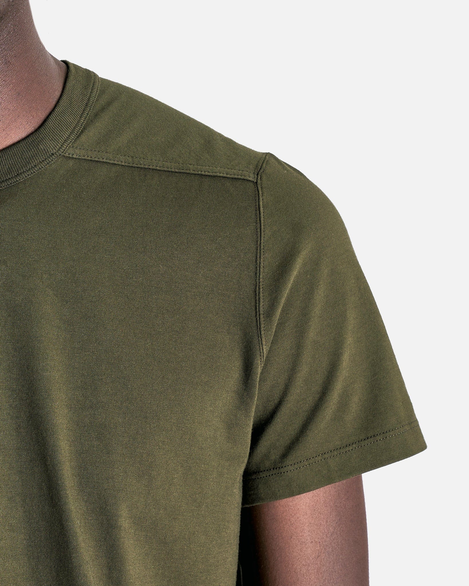 Rick Owens Men's T-Shirts Short Level T in Forest