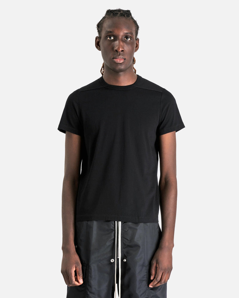 Rick Owens Men's T-Shirts Short Level T-Shirt in Black