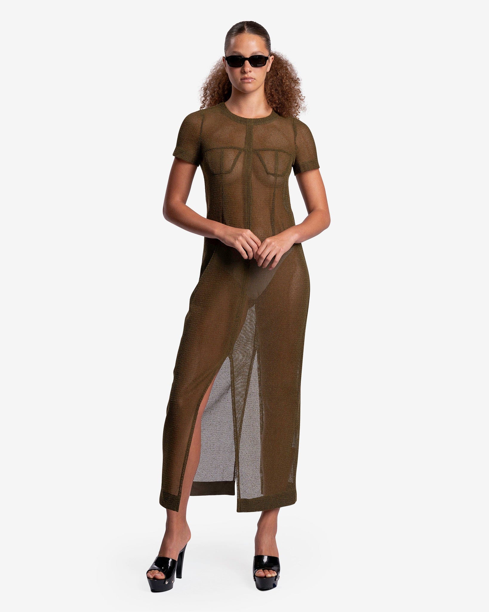 Eckhaus Latta Women Dresses Siren Dress in Kelp