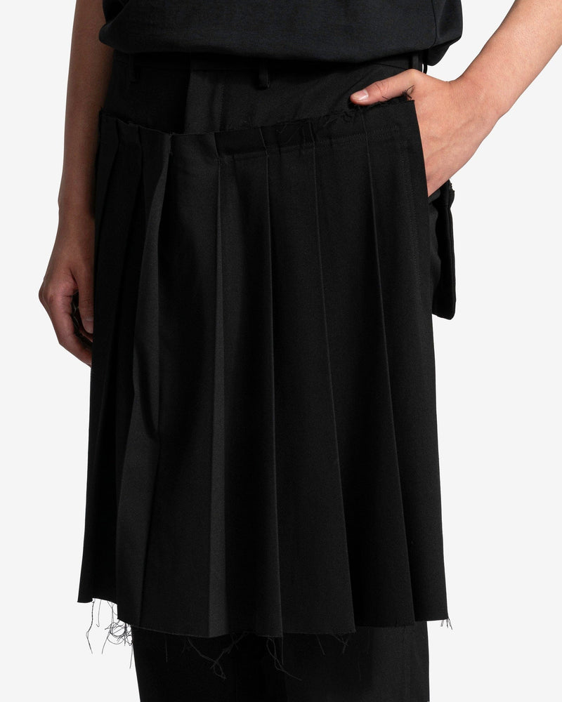 Skirted Trousers in Black