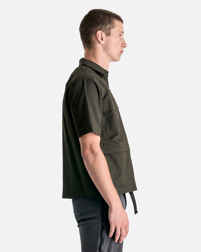 GR10K Men's Tops Solid S/S Shirt in Soil Brown