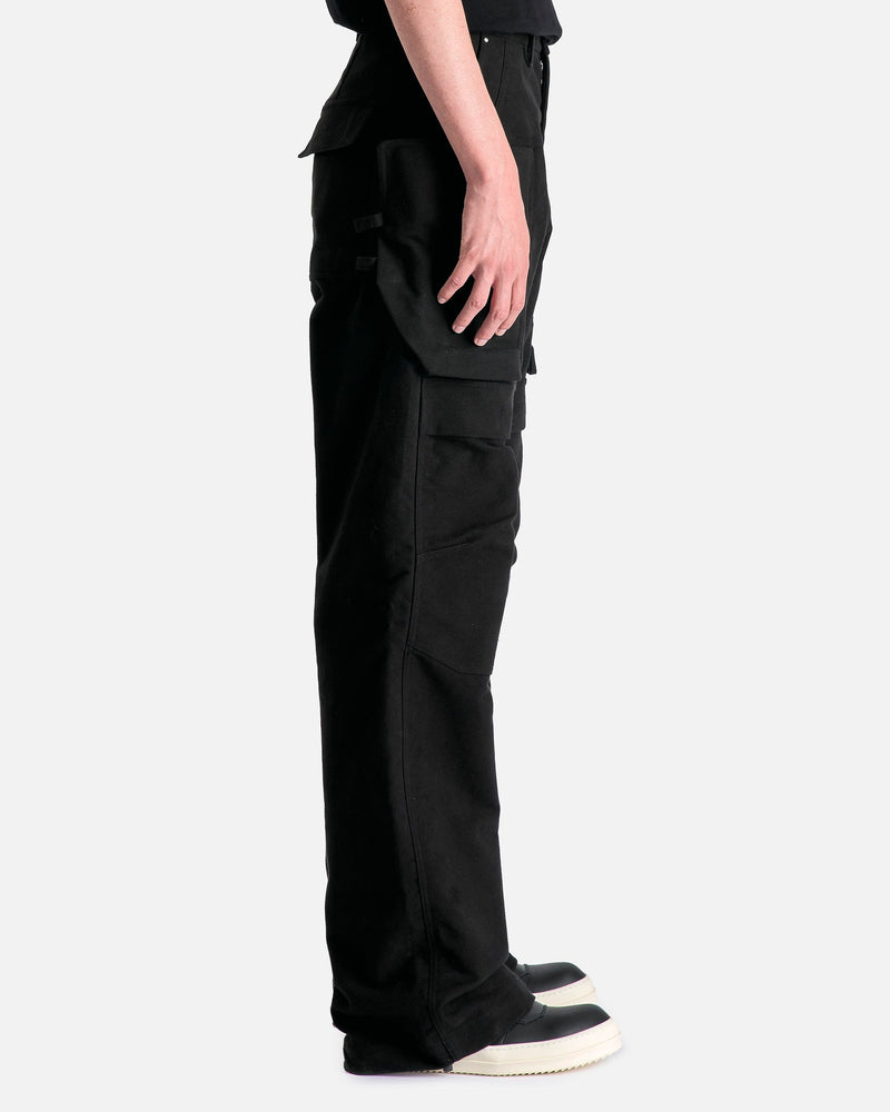 Rick Owens Men's Pants Stefan Cargo in Black