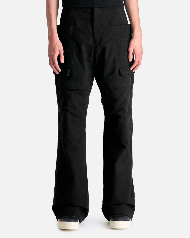 Rick Owens Men's Pants Stefan Cargo in Black