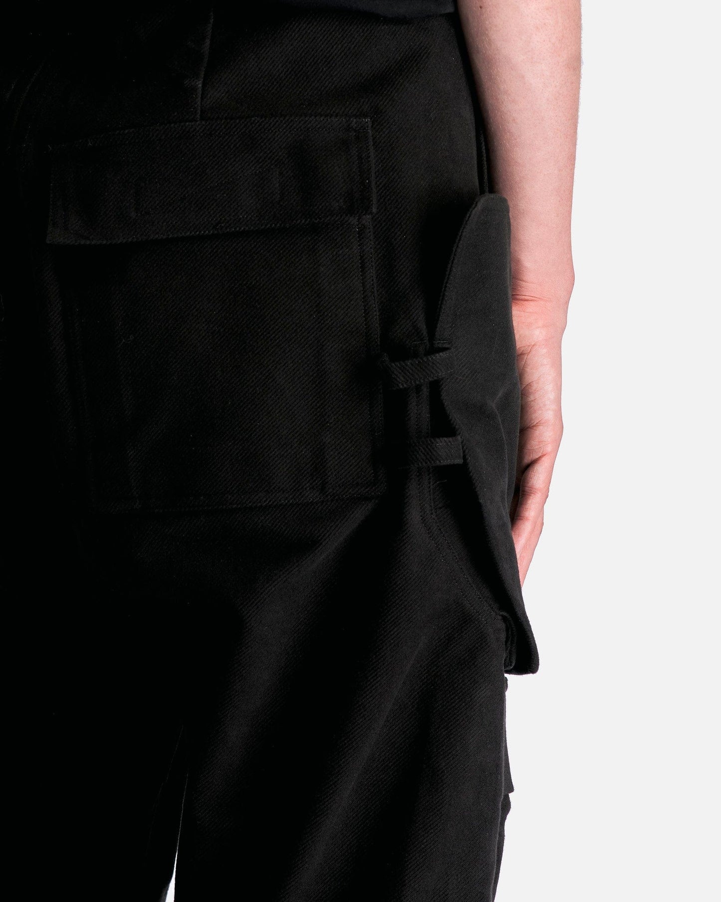 Rick Owens Men's Pants Stefan Cargo in Black