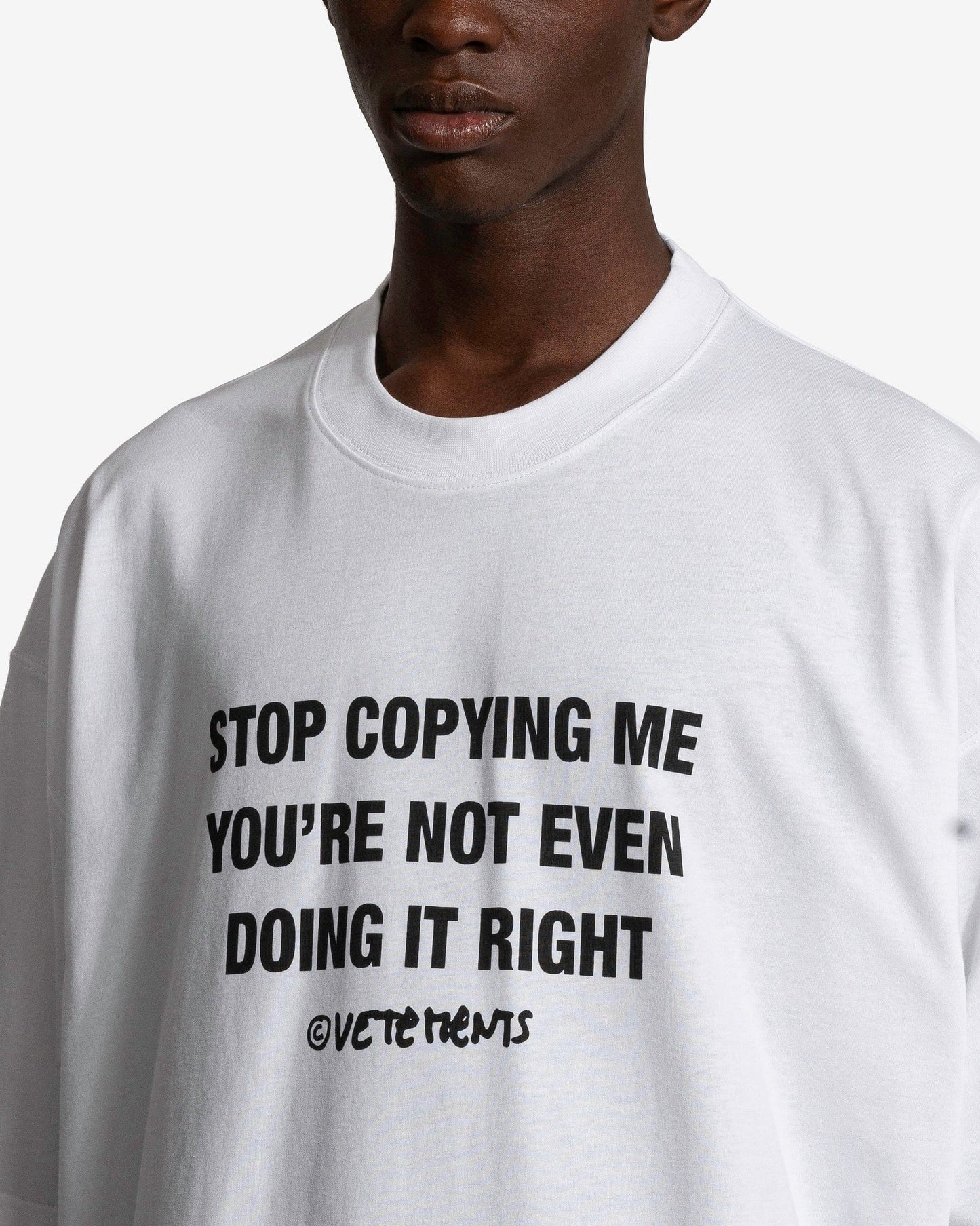 Stop Copying Me Fitted T-Shirt