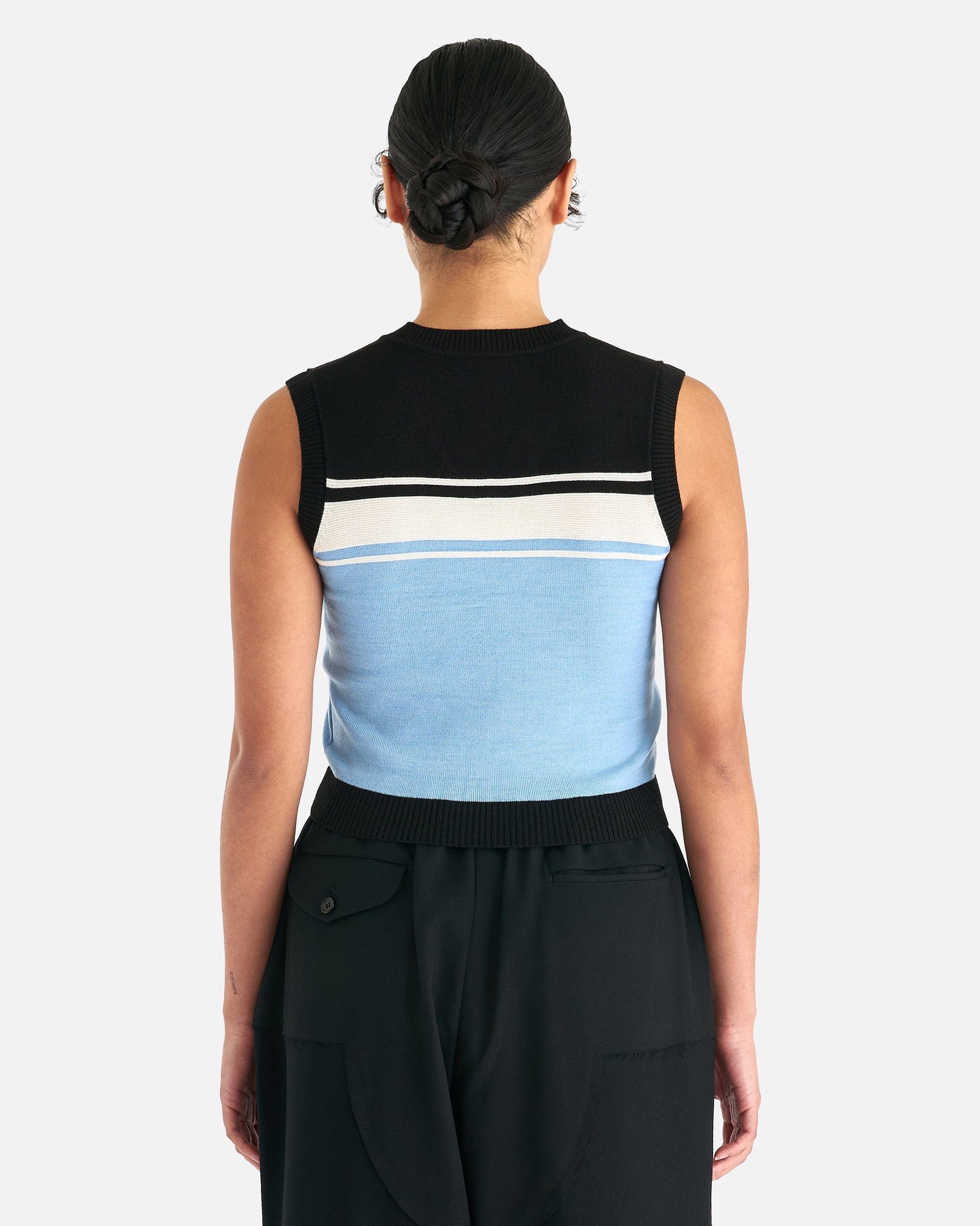 Striped Knit Vest in Multi