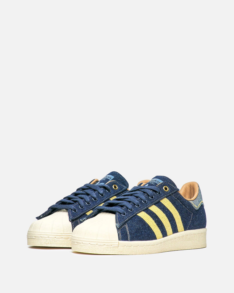 Adidas Men's Sneakers Superstar '82 in Indigo Denim