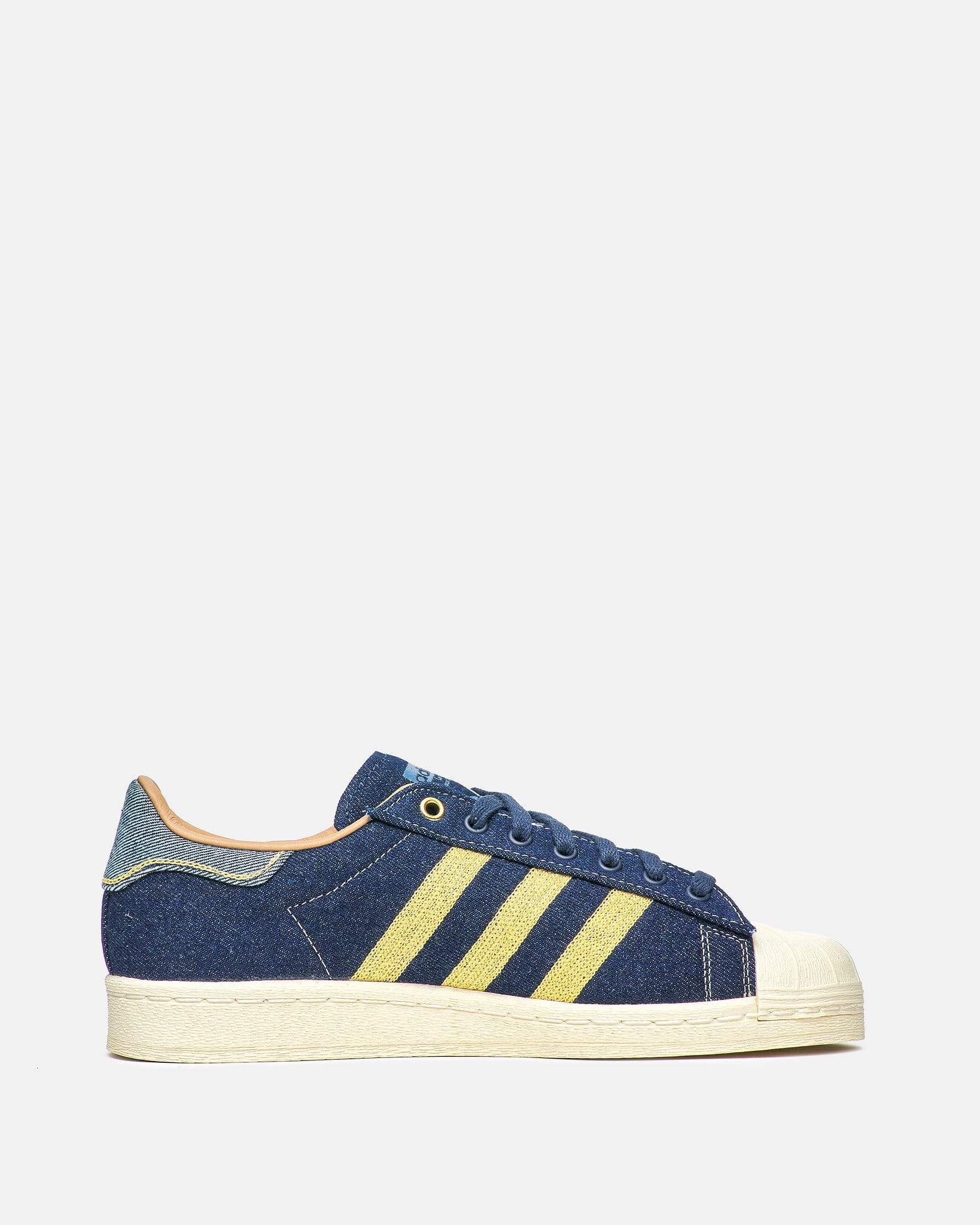 Adidas Men's Sneakers Superstar '82 in Indigo Denim