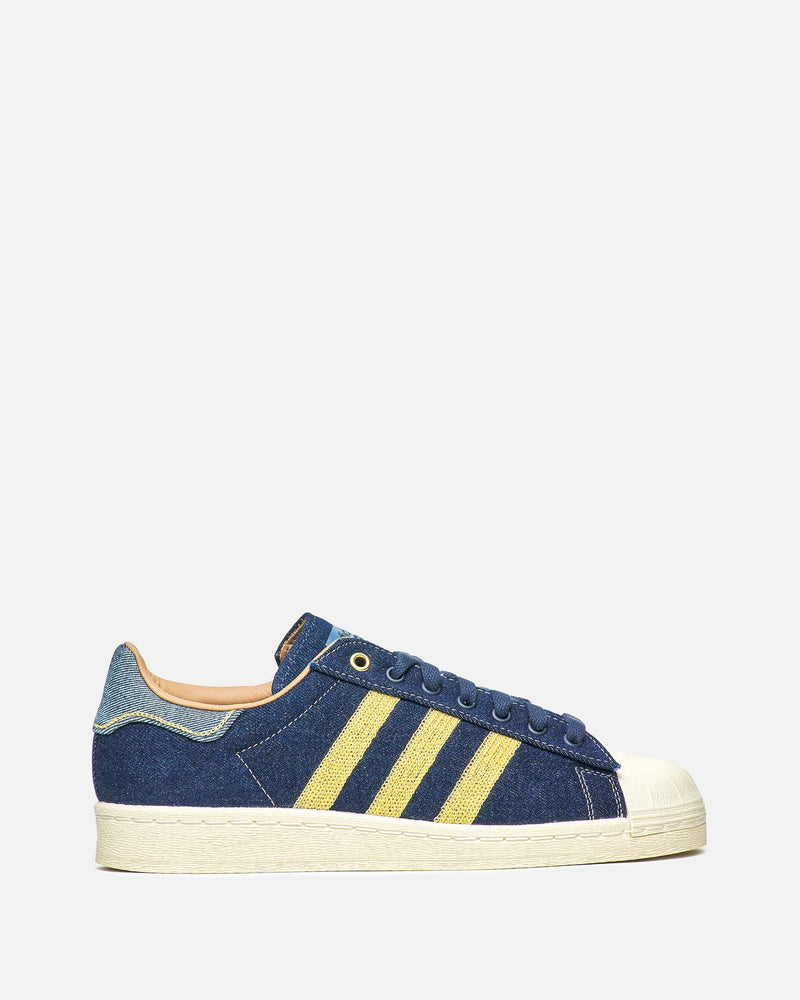 Adidas Men's Sneakers Superstar '82 in Indigo Denim