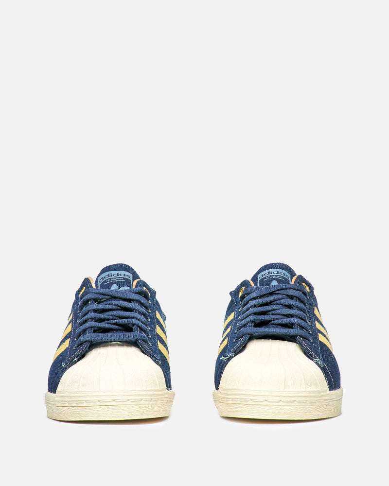 Adidas Men's Sneakers Superstar '82 in Indigo Denim