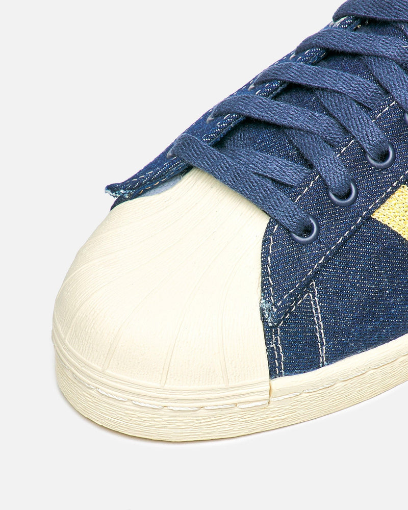 Adidas Men's Sneakers Superstar '82 in Indigo Denim