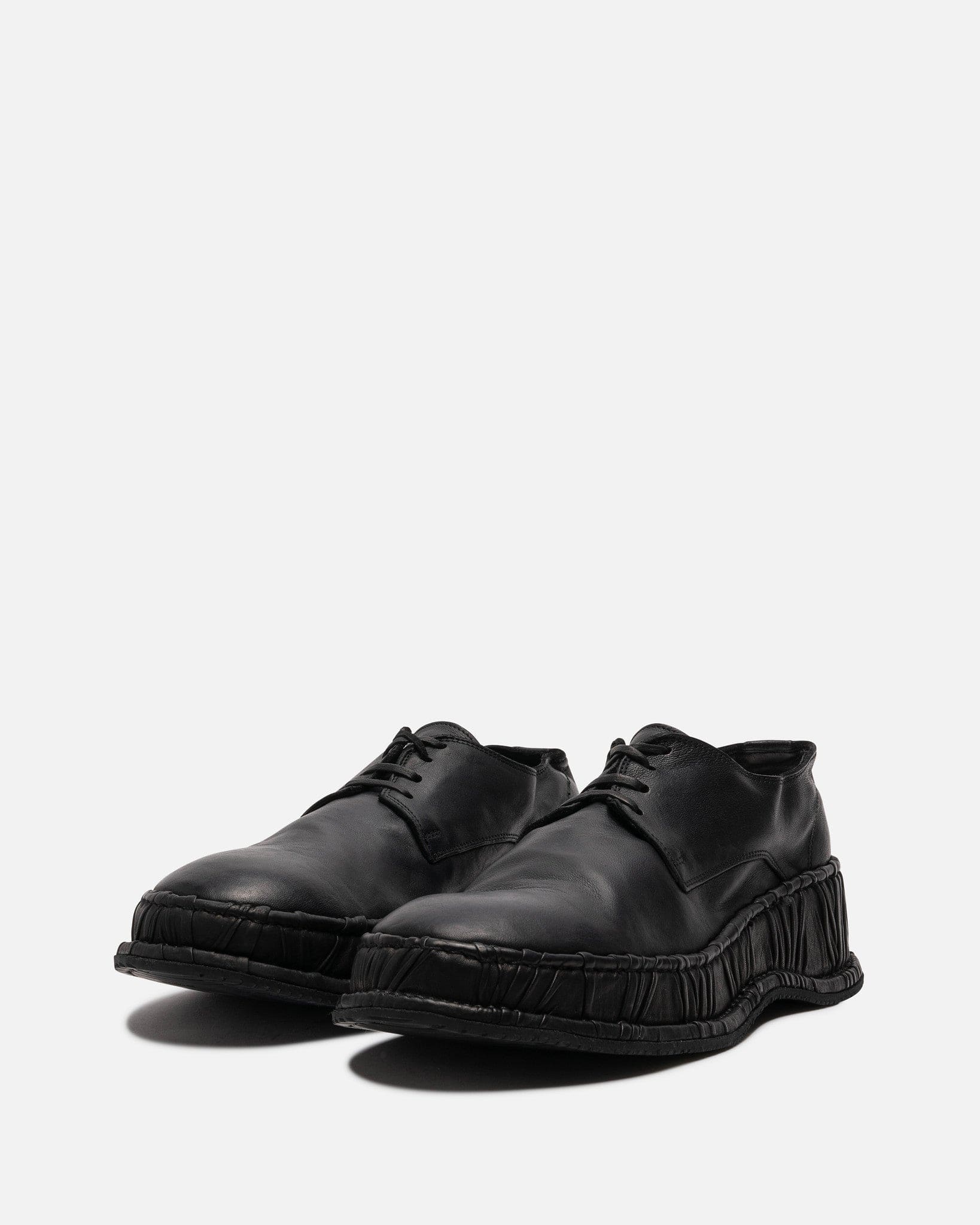 Guidi lace-up leather sandals - Black