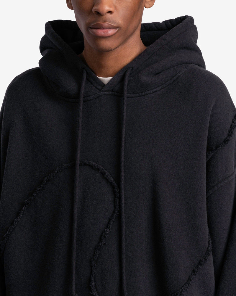 Swirl Premium Knit Fleece Hoodie in Black – SVRN