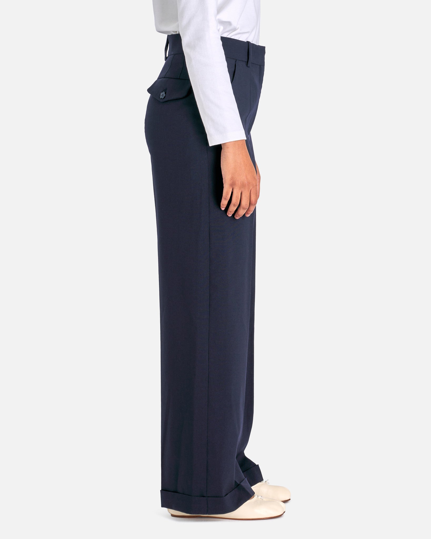 Tailored Pants in Midnight Blue