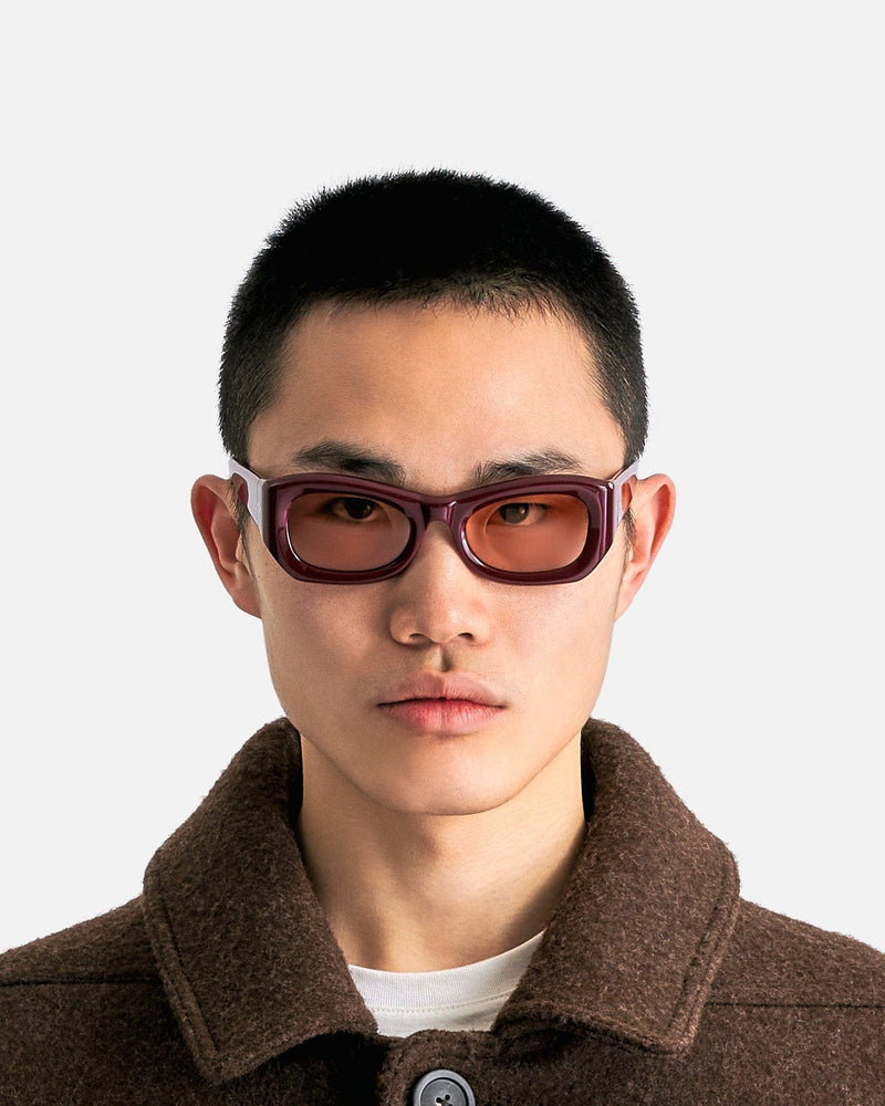 Port Tanger Eyewear OS Tangerine in Burgundy/Amber