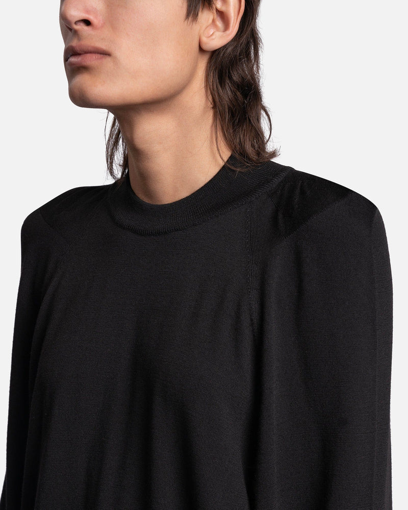 Rick Owens Men's Sweater Tec Sweater in Black