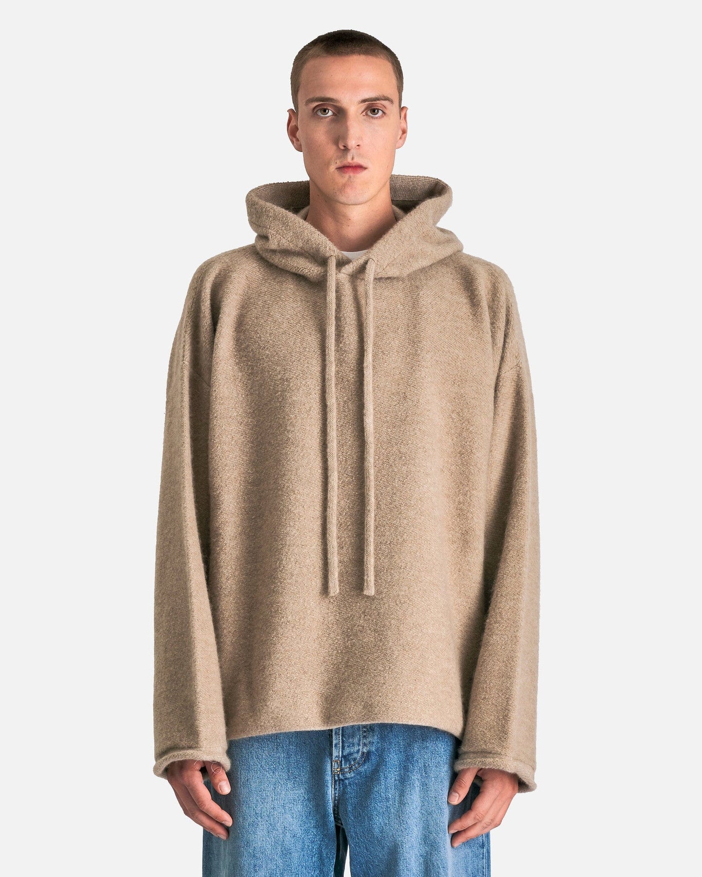 The Row Men's Sweatshirts M/L Terry Top in Beige