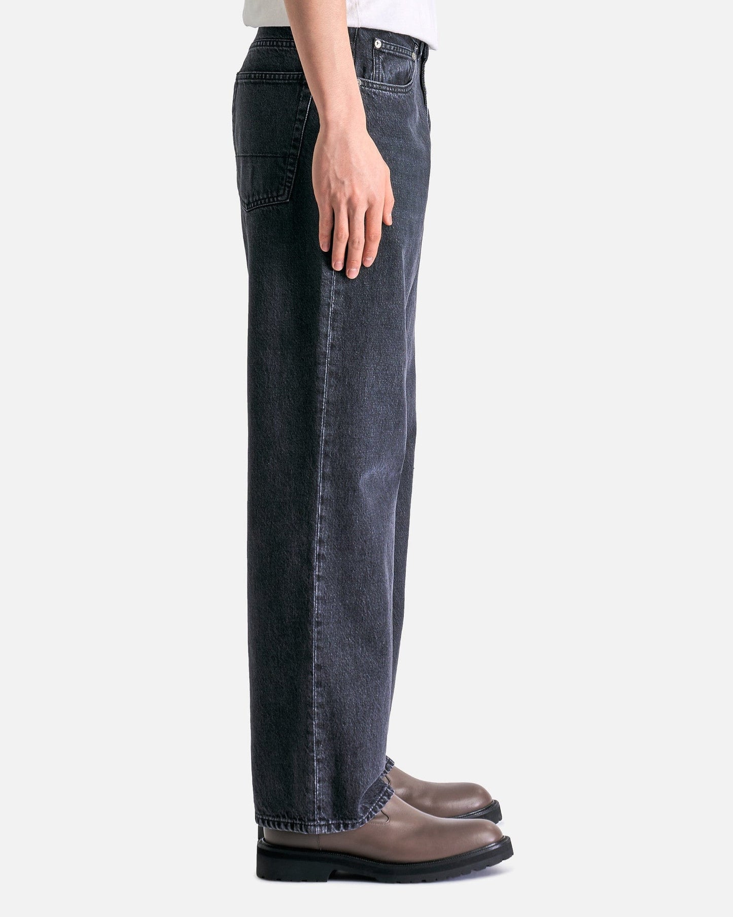 Our Legacy Men's Pants Third Cut Denim in Supergrey Wash