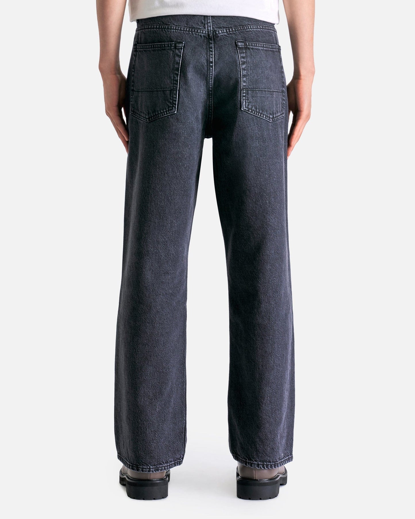 Our Legacy Men's Pants Third Cut Denim in Supergrey Wash