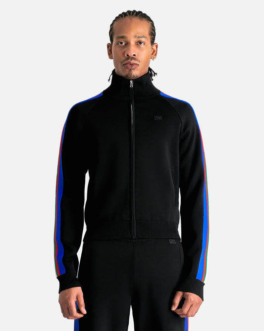 Wales Bonner Men's Tops Tide Track Top in Black