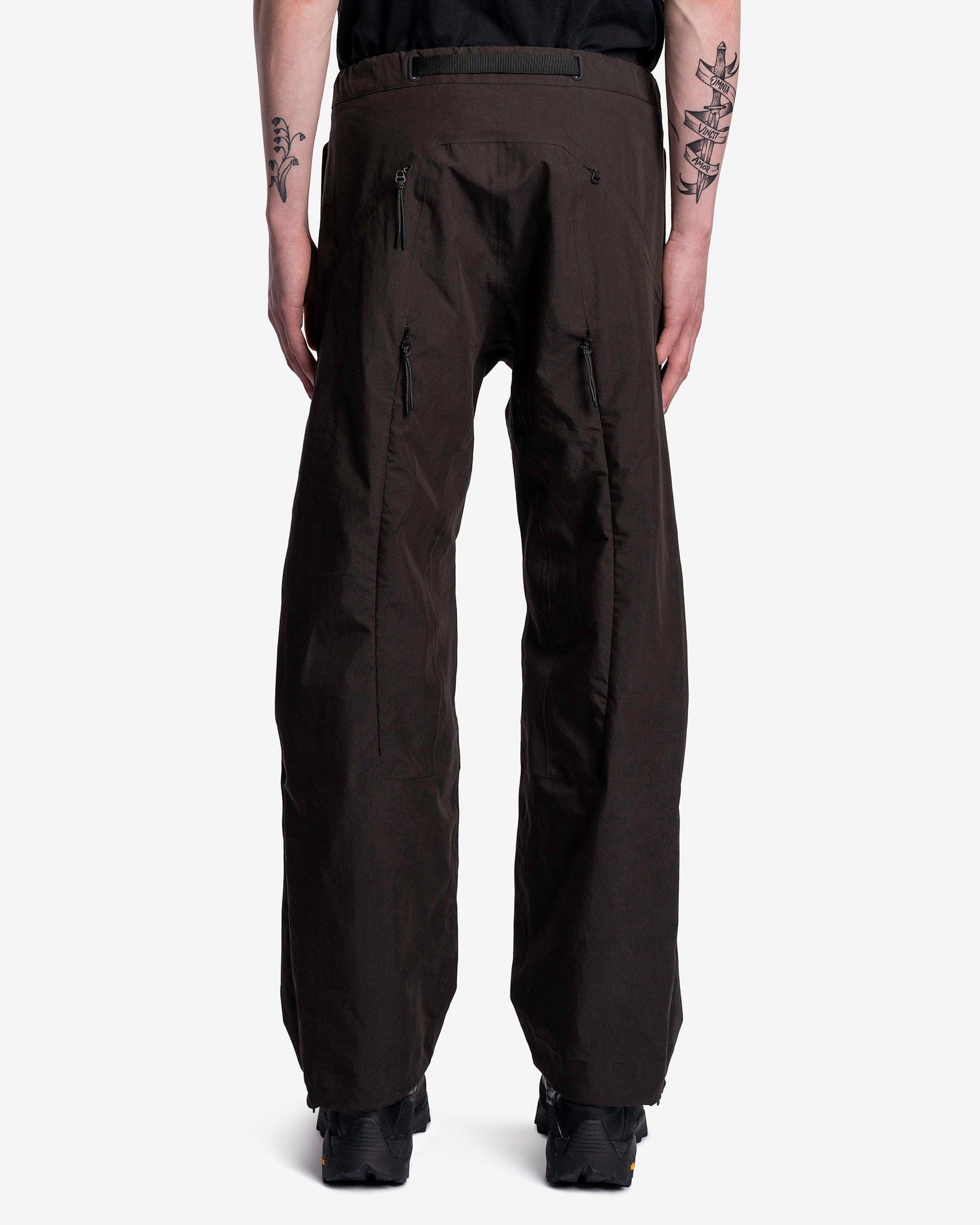 High-rise wool wide-leg pants in black - Jil Sander