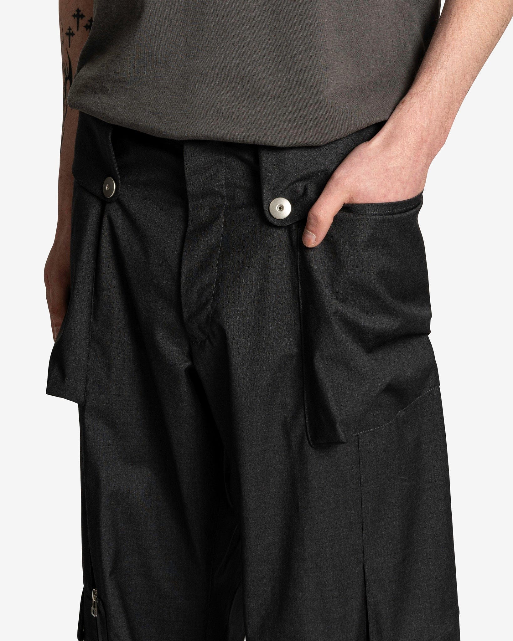 Totem Cargo Trousers in Dark Grey