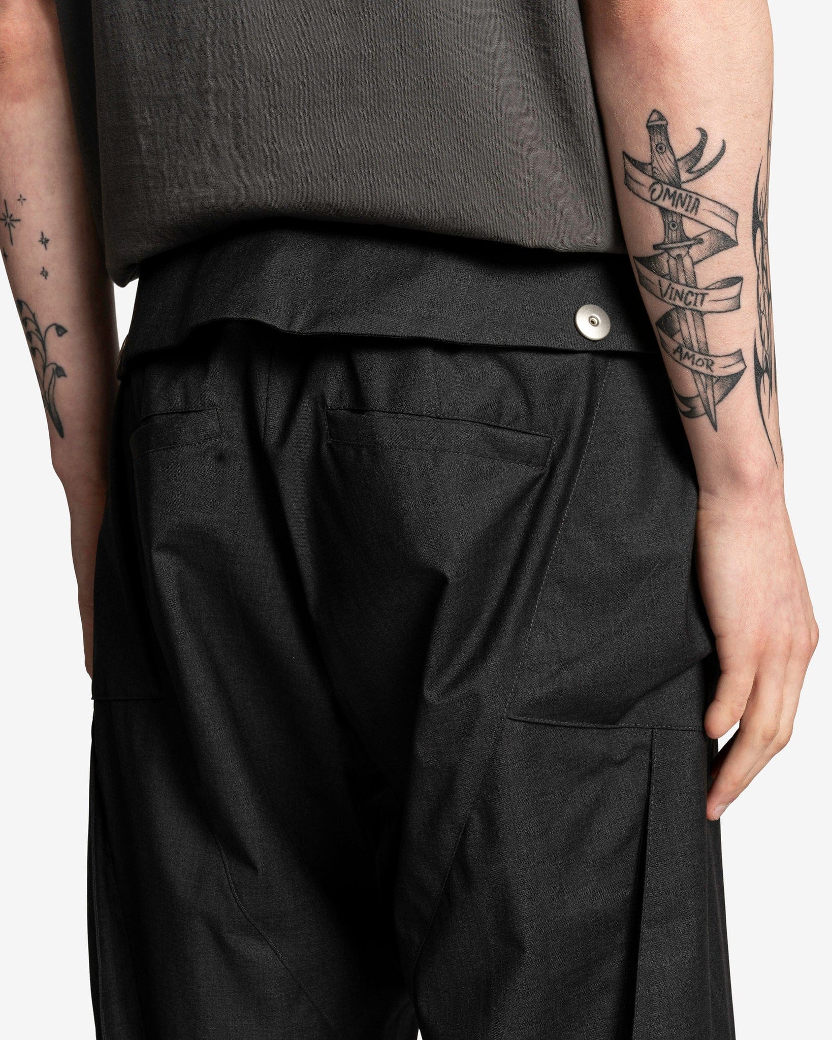 Totem Cargo Trousers in Dark Grey