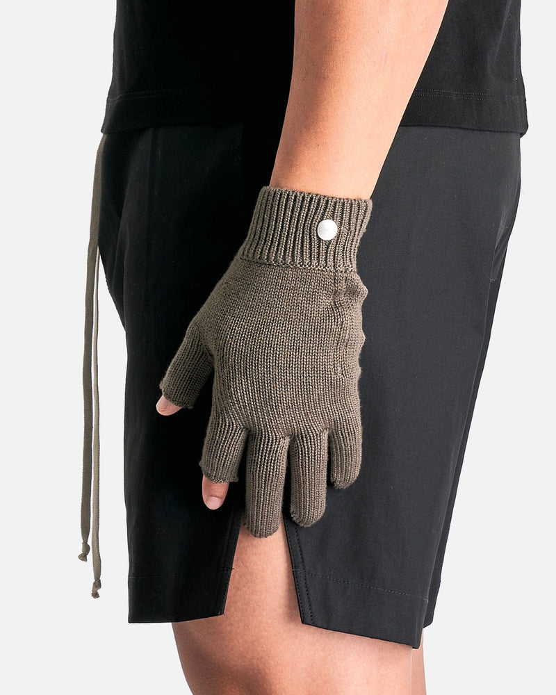 Rick Owens Men's Gloves OS Touchscreen Gloves in Dust