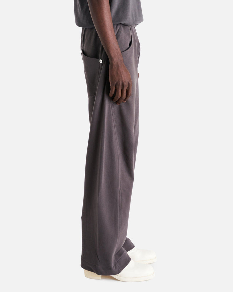 Twisted Lounge Pants in Charcoal Cotton Jersey – SVRN