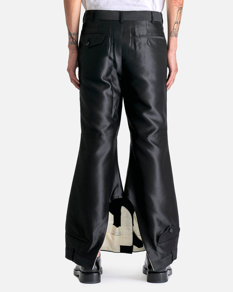 Upside Down Pants in Black