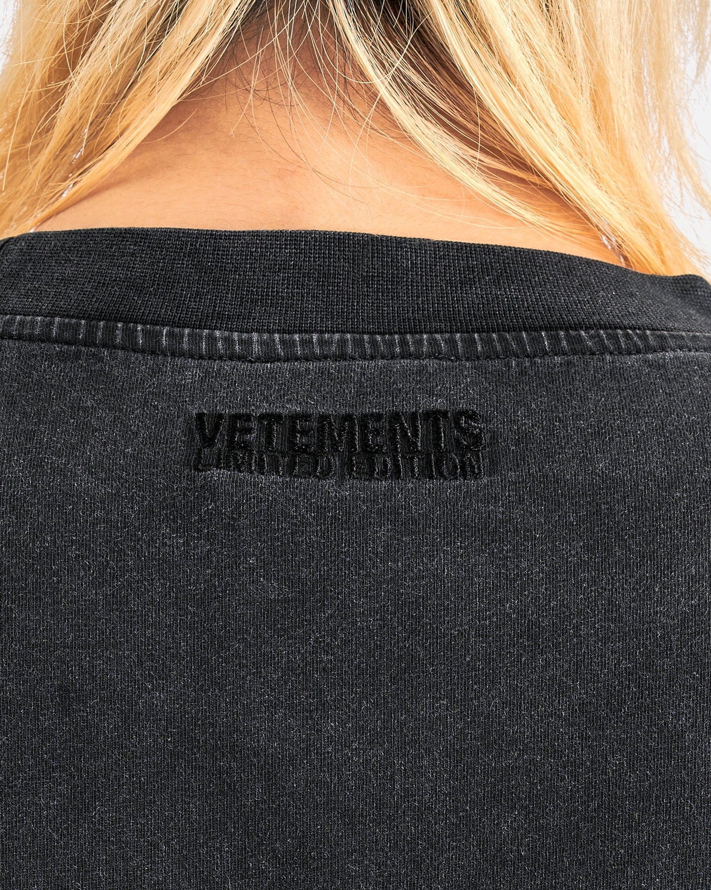 VETEMENTS Men's T-Shirts Very Expensive T-Shirt in Washed Black