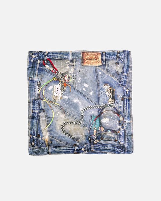 Acne Studios Scarves OS Vigne Denim Scarf in Denim Blue