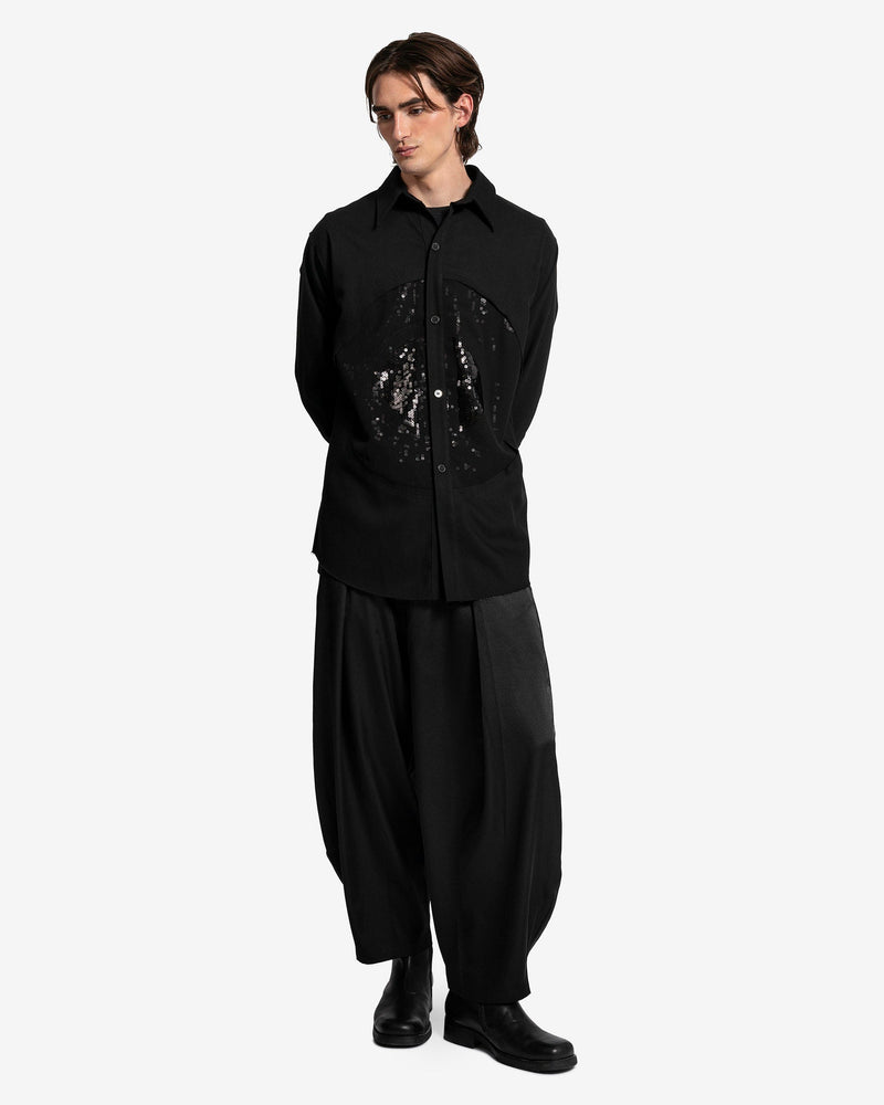 Edward Cuming Men's Shirts Vortex Shirt in Black