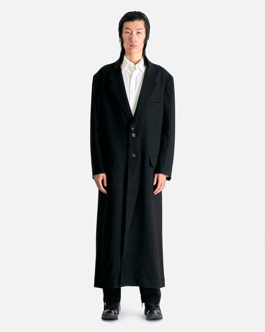 Yohji Yamamoto Pour Homme Men's Jackets W-Spare Collar L Wim in Black