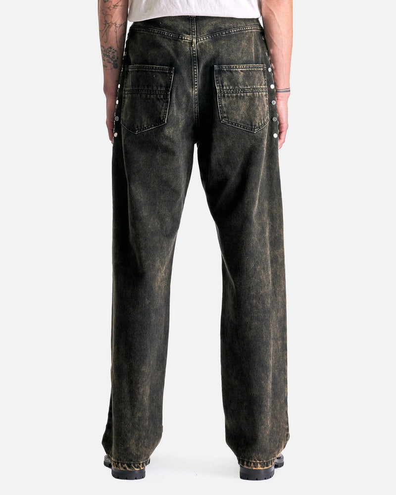 NAMACHEKO Men's Pants Warkworth Jeans in Black Mustard