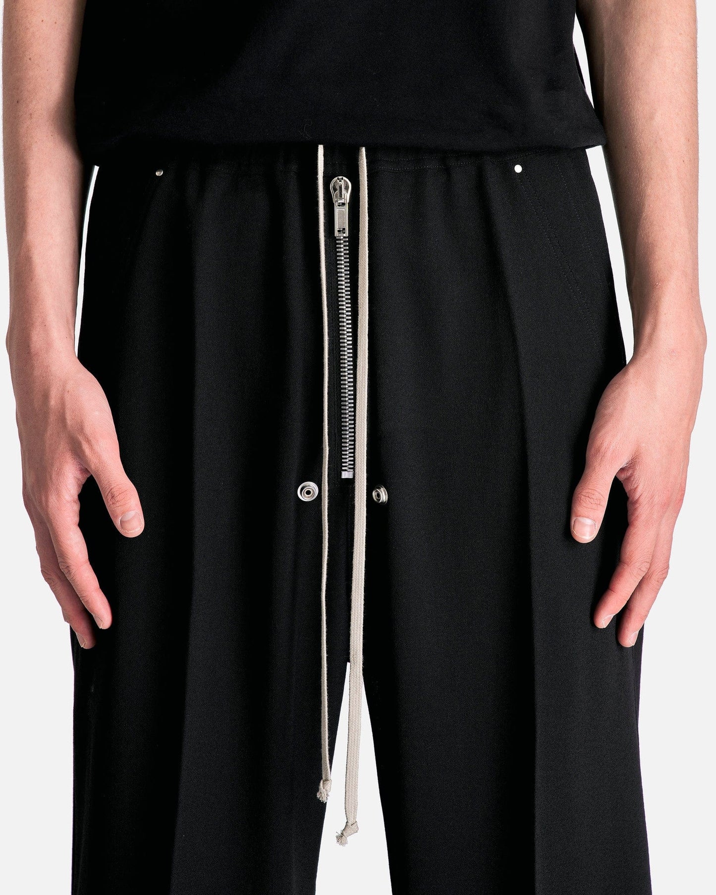 Rick Owens Men's Pants Wide Belas in Black