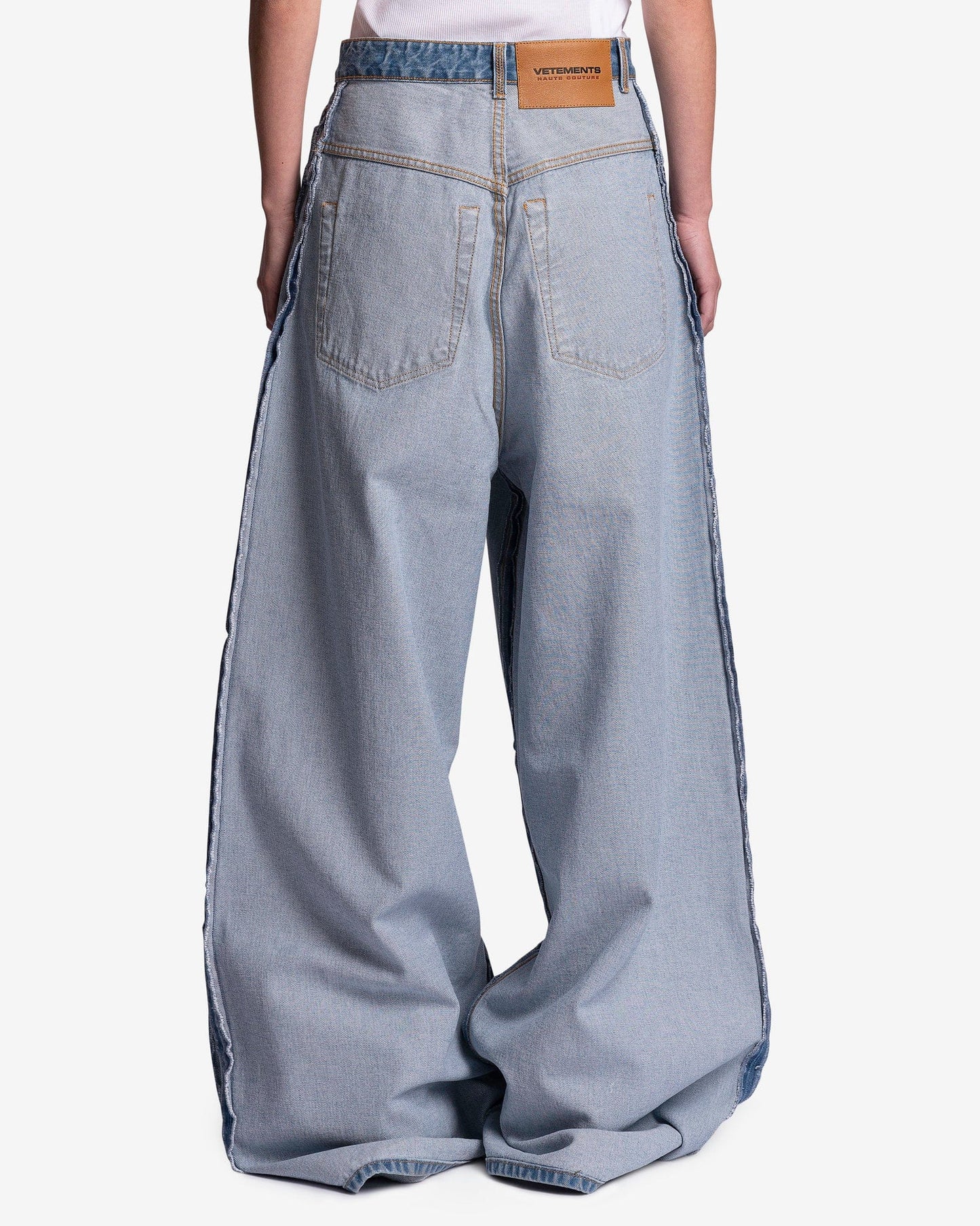 Plain Baggy Jeans in Light Blue – SVRN