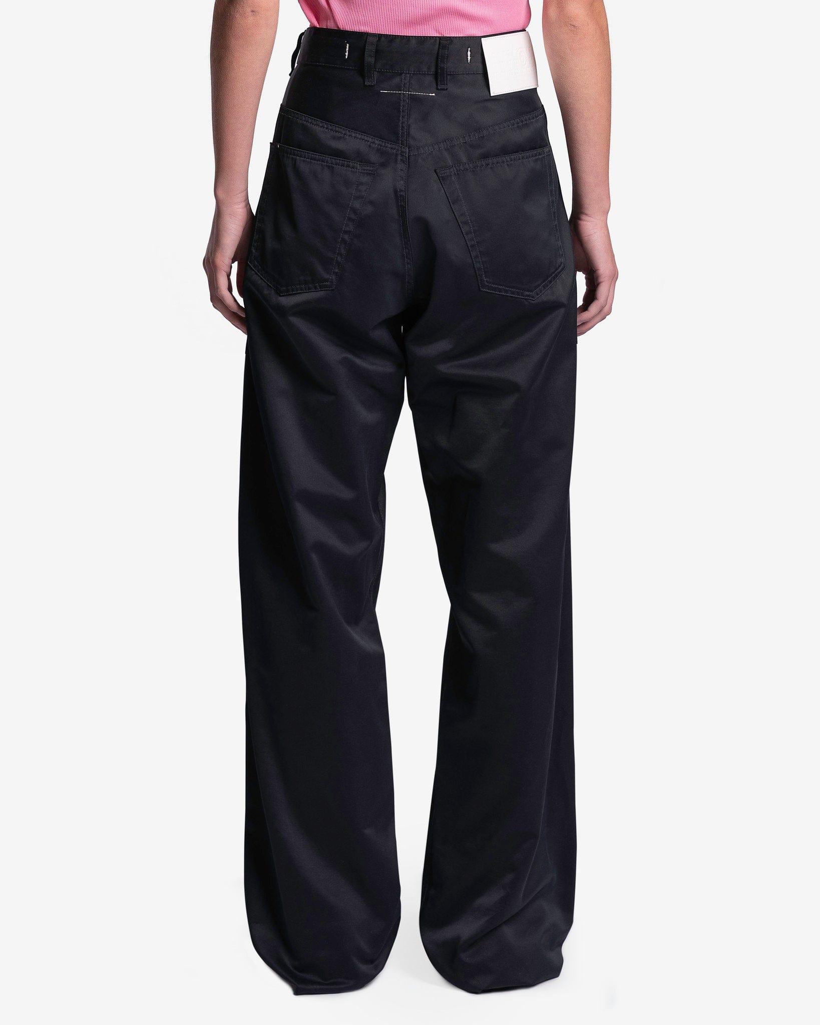 Women's Oversized 5-Pockets Pants in Black