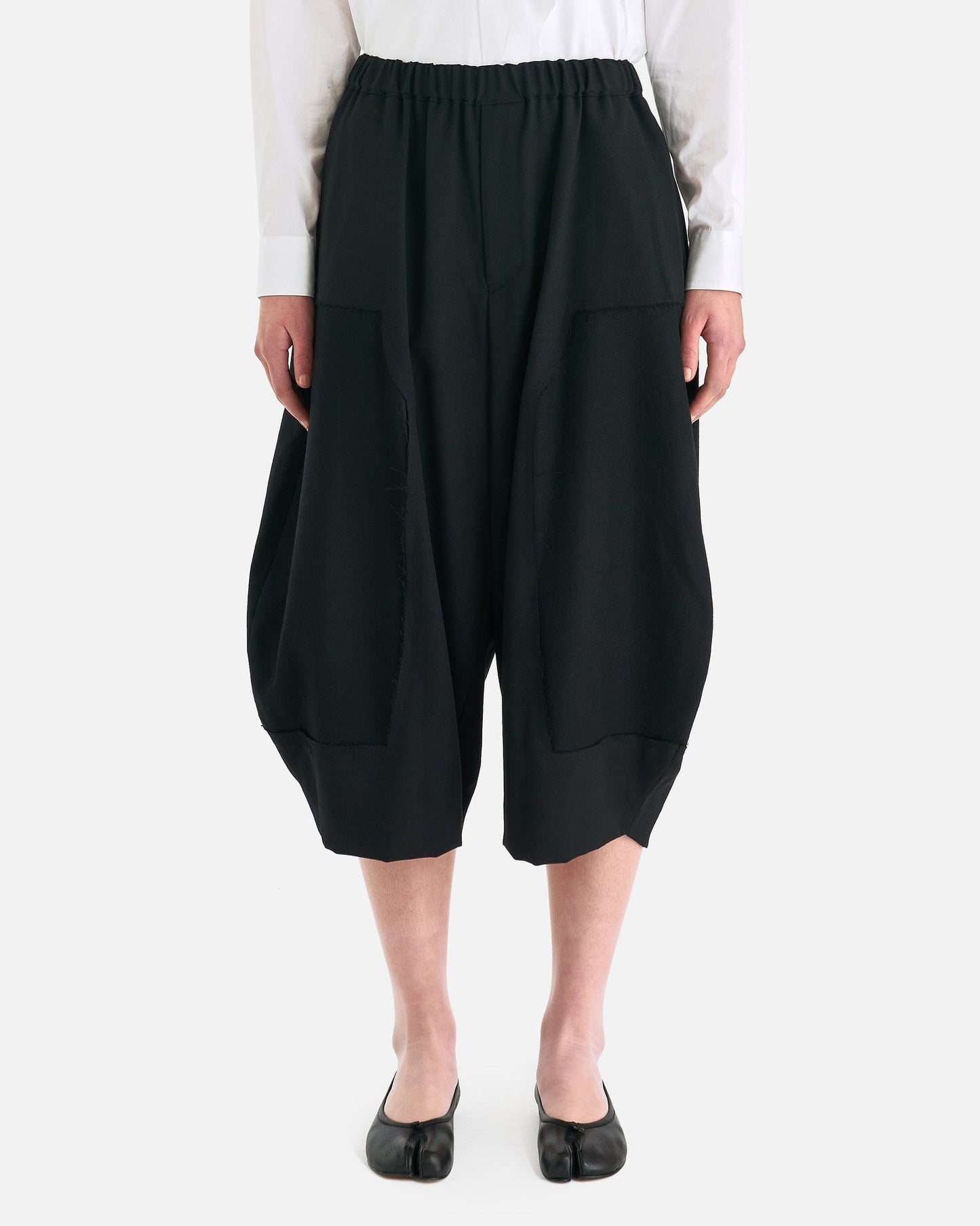 BLACK Comme des Garçons Women Pants Women's Wool Balloon Pants in Black