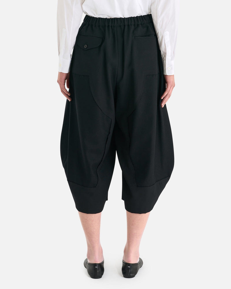 Women's Wool Balloon Pants in Black