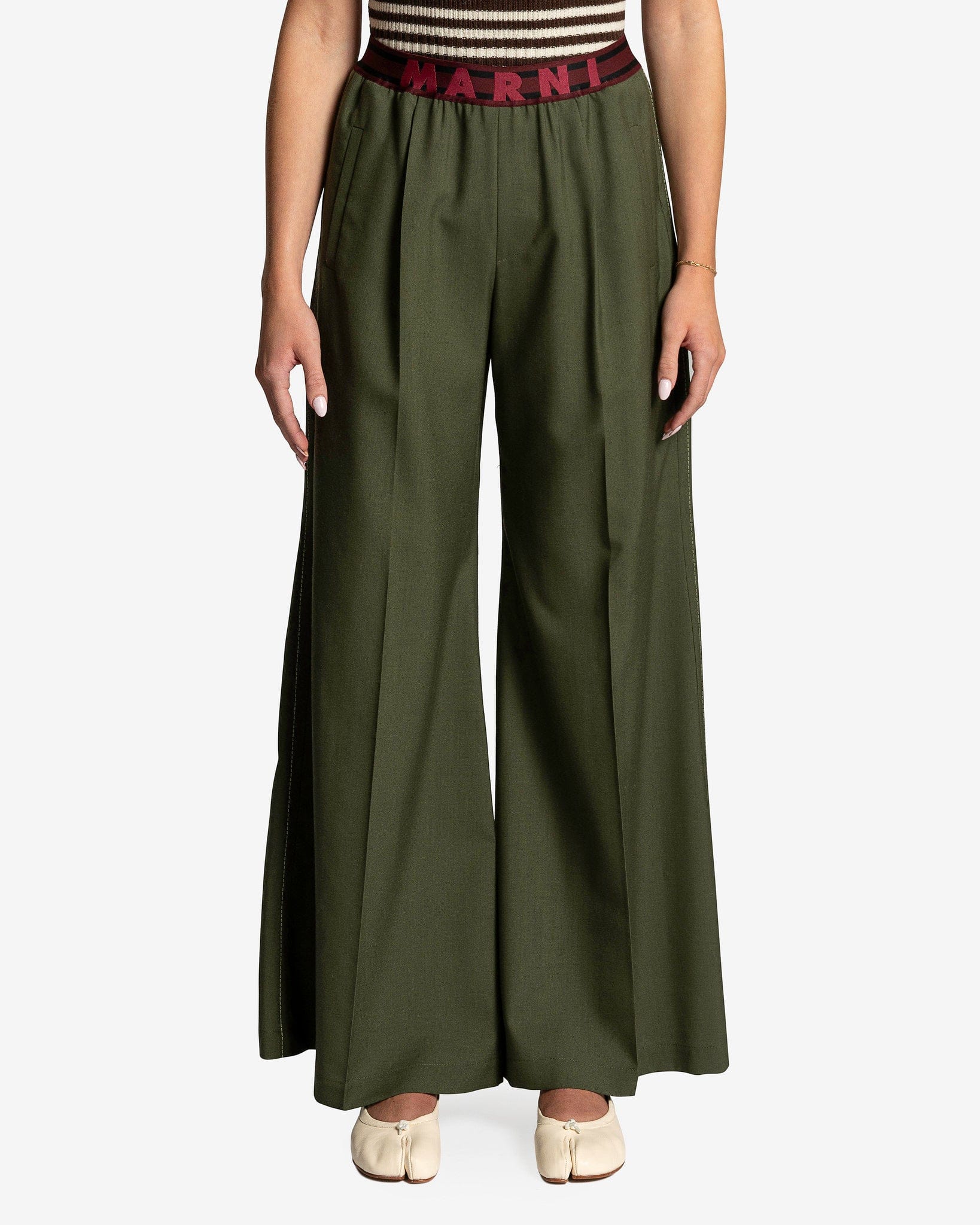 Wool Pants in Forest Green – SVRN