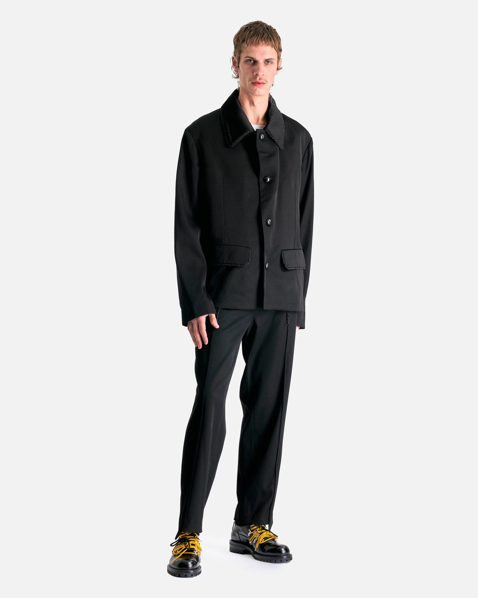 NAMACHEKO Men's Jackets Ylin Blazer in Black