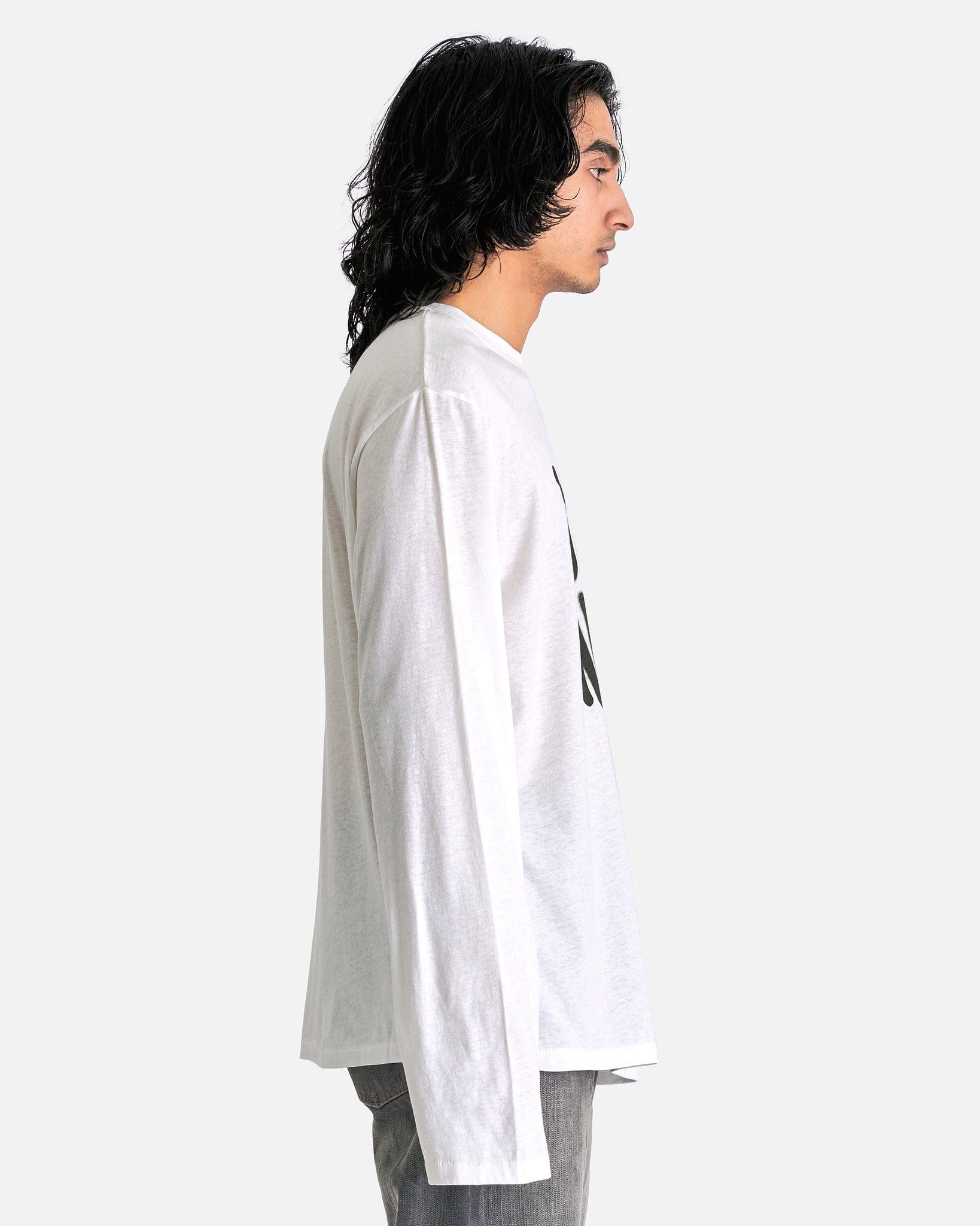 Acne Studios Men's Tops 'You Would' Long Sleeve Shirt in White